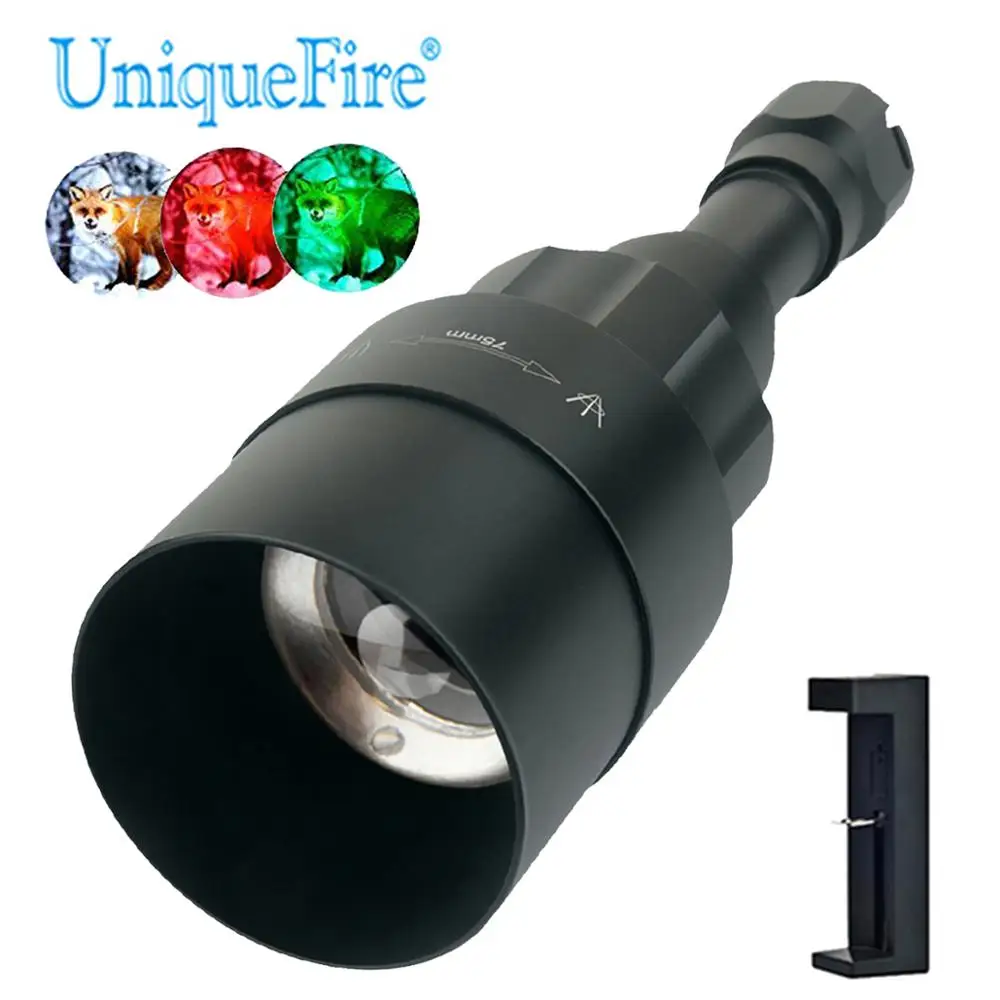 Светодиодный светильник UniqueFire 1605 XRE с 3 режимами (красный/белый/зеленый
