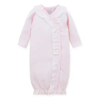 

Neonatal cotton sleeping nightgown Baby conjoined pajamas Baby to prevent dew belly nightgown Baby four seasons can wear pajamas