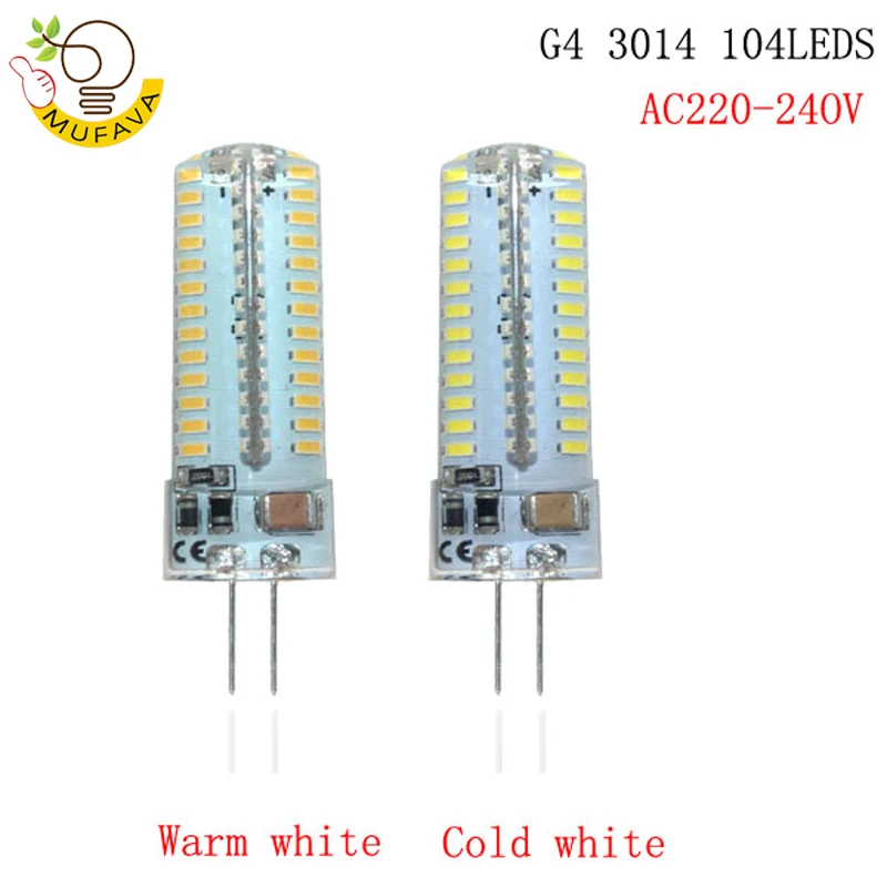 G4 G9 Светодиодная лампа 7 Вт 9 10 12 220В 240В SMD 2835 3014 led g9 для замены 30/40 галогенная