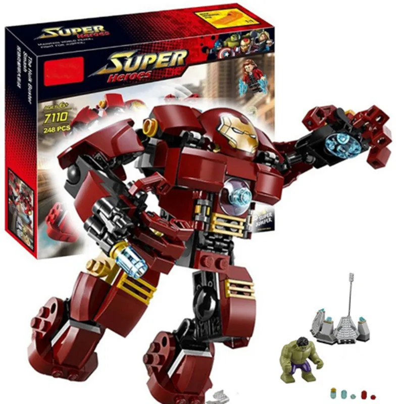 

Compatible legoing HulkBuster legoing Marvel Decool 7110 Super Heroes 76031 Avengers Building Blocks Ultron Iron Man Bricks toys