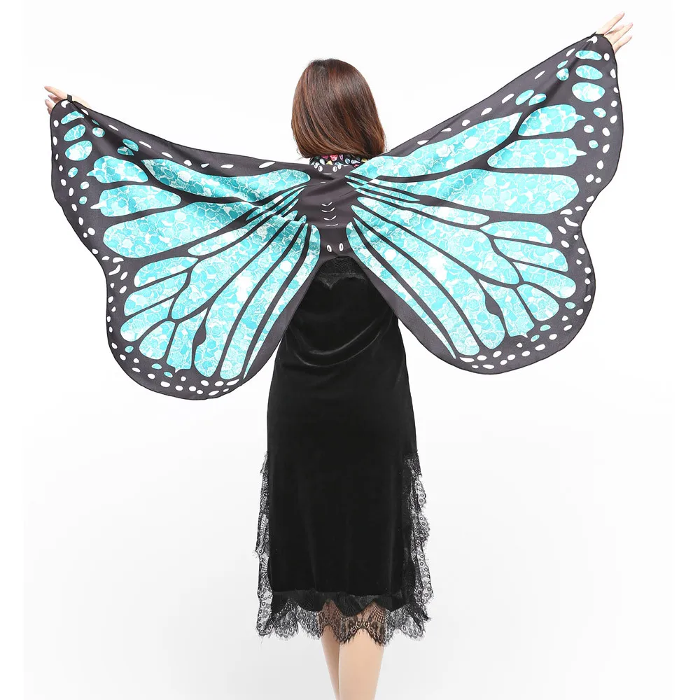 Chamsgend для женщин девочек Мягкая бабочка крыло шаль шарф пашмины фестиваль аксессуары к костюму для Косплей 80117