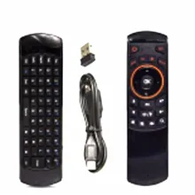 1 unids Juego Teclado Inalámbrico Fly Air Ratón Ergonómico Mando a distancia inglés Rii mini i25 2.4 GHz para Tablet PC Android TV caja