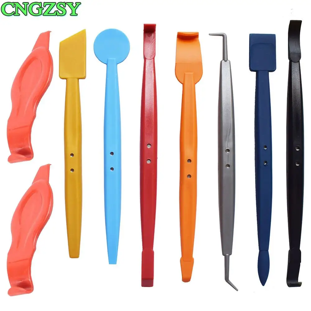 

Car Wrap Long Handle Magnet Squeegee Corner Scraper Old Glue Remover Window Tinting Sticker Tool Auto Brush Accessories B20+2A30