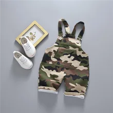 Комбинезон для мальчика, Новинка осени года, камуфляжные лямки с печатным рисунком для малышей 1-3 лет, повседневная детская одежда