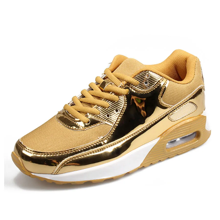 

Gold Air Cushion Sneakers Women Shoes Women Running Shoes Spring New Lace Up Shoes Womens Shoes Woman Trainers Zapatos De Mujer