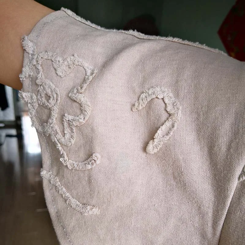 Китайский натуральный лен вышивка летняя ткань для платья, вода мыть ленты Цветочная одежда швейная ткань, Diy ткань, ширина 130 см