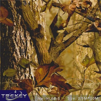 

0.5M*10M Autumn Fallen Leaves Water Transfer Printing Film, Hydrographic film,Pva Water Soluble Film Hidrografik HL68-S