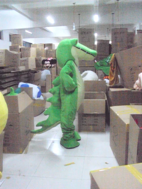 New Hot Sale Crocodile Alligator Plush Mascot Costume Adult Size Fancy Dress Suit Free Shipping