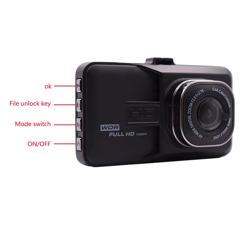 3 &quotрегистраторы Видеорегистраторы для автомобилей Камера Full HD 1080 P Двойной