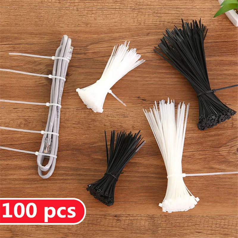 

Strong self locking nylon tie wire fixing and fixing wire clamp line management, belt line buckle network cable management