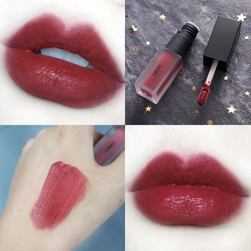 

Makeup Lip Gloss Matte Lipstick Waterproof Lip Stick Liquid Korean Cosmetic Cherry Clear Lip Tint White Long Lasting Lipgloss