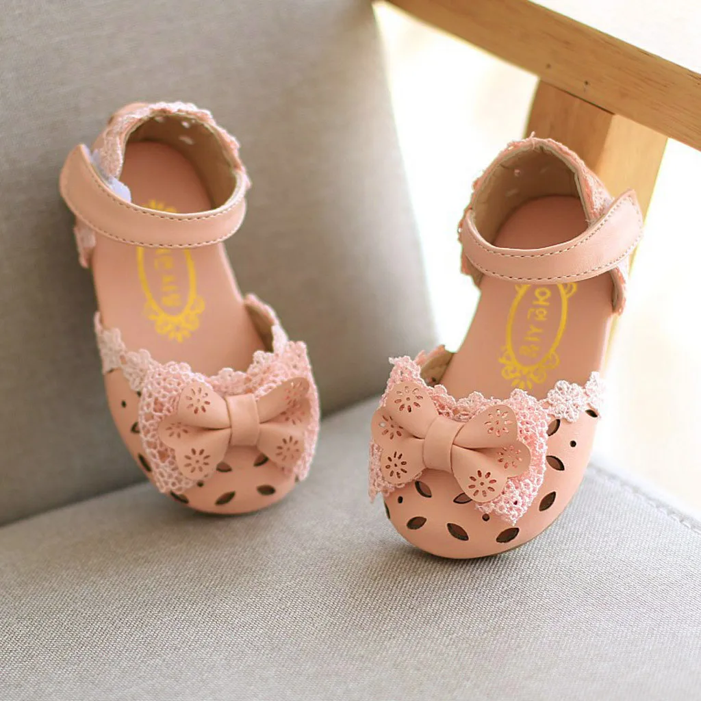 Для малышей; для маленьких девочек; Элегантный Бант; обувь для принцессы сандалии; детские сандалии для девочек