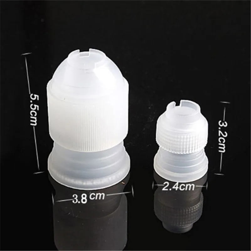 

2pcs Small/Large Size Coupler Adaptor Icing Piping Nozzle Bag Cake Flower Pastry Decoration Pastry Tools Free Shipping
