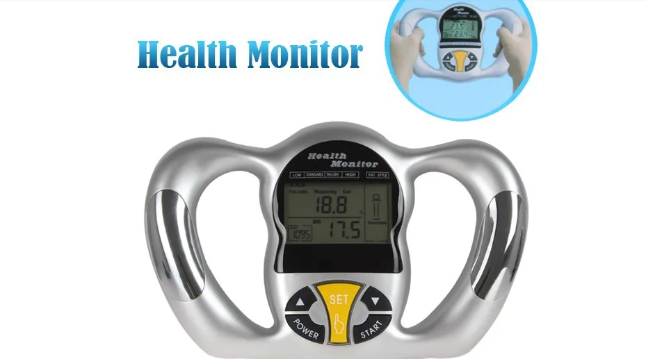 Handle LCD Display Electronic Body Fat Measuring Measurement
