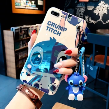 

For huawei p20 p30 pro cartoon stitch Case, Cute Soft cover For Huawei mate20 pro nova3E 3 3i p20 lite Shell case + toy + strap