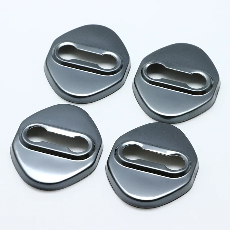 

4PCS Stainless Steel Door Lock Buckle Protective Cover Auto Case For Toyota Hilux AN120 AN130 2015 2016 2017 2018 Car Styling