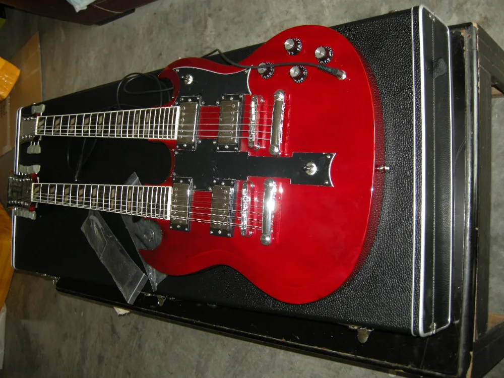Factory Wholesale SG 12 string + 6 string Double Neck EDS 1275 Electric