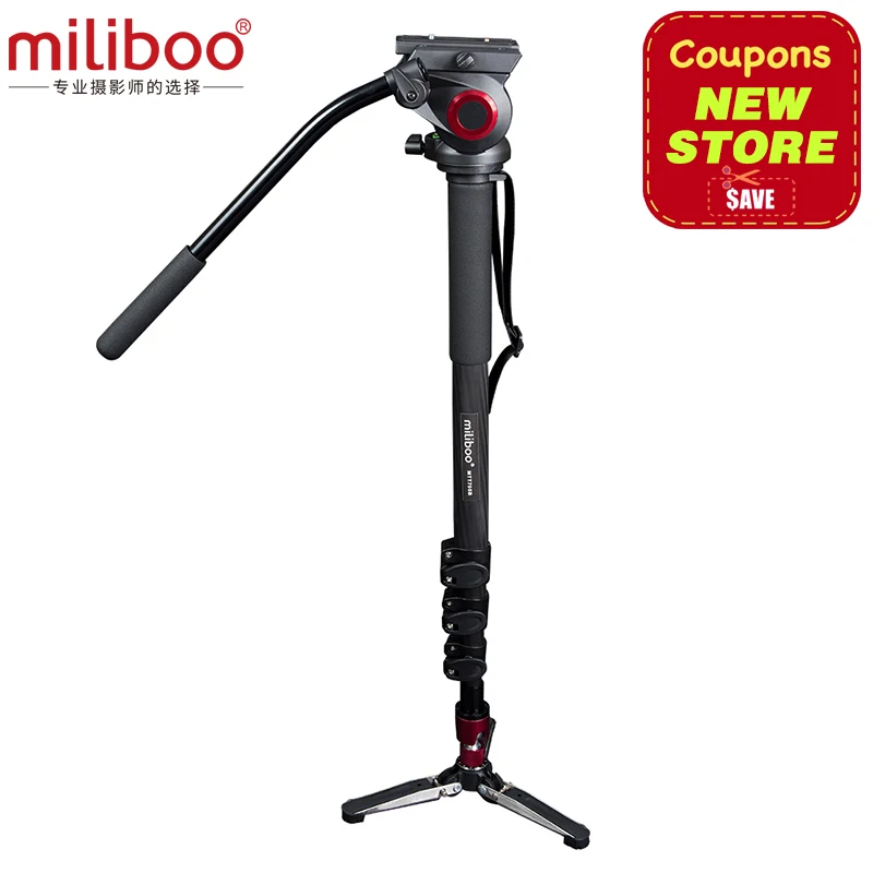 Miliboo MTT705B Портативный штатив из углеродного волокна и монопод для