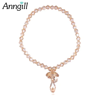 

Genuine Crystals from Swarovski Charm Bracelets & Bangles Gold Crystal Bracelet For Women Friendship Bracelets Femme Jewelry