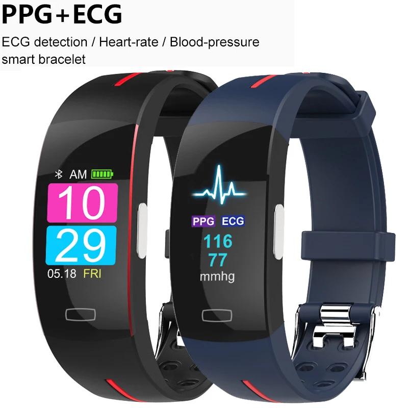 

P3Plus Smart Watch Band ECG+PPG Accurate Heart rate Blood Pressure Monitor Pedometer Sports Smart Bracelet Connect Android IOS