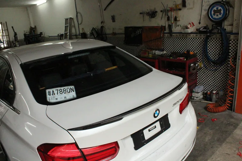For BMW 3 Series F30 F35 F80  M3 Style 12-17 Carbon Fiber Rear Spoiler (1)