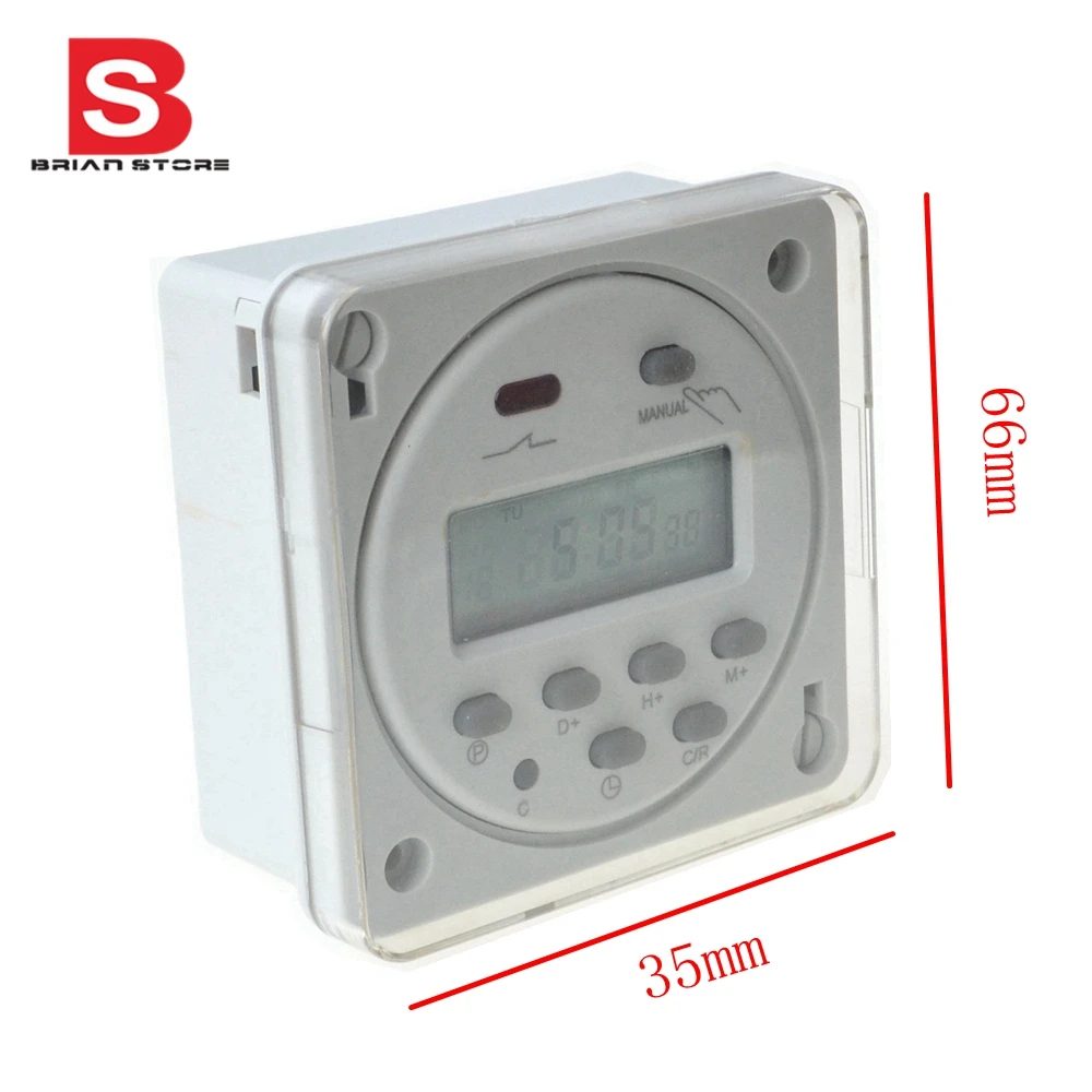 220VAC Mini LCD Digital Power Weekly Programmable Control