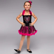 Настоящая профессиональная балетная пачка, гимнастический трико, новая балетная танцевальная юбка для девочек, платье с блестками, Театральный Костюм