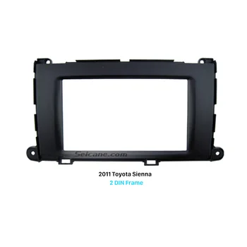 

Seicane Double Din Car Multimedia Player Radio Trim Installation Kit Dash CD Panel for 2011 Toyota Sienna Frame Fascia