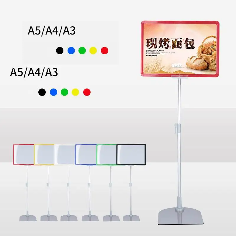 20 Sets Advertising Poster Display Stand Rack A3/A4/A5 Frame Price Tag Sign Promotions Card Showing Holder