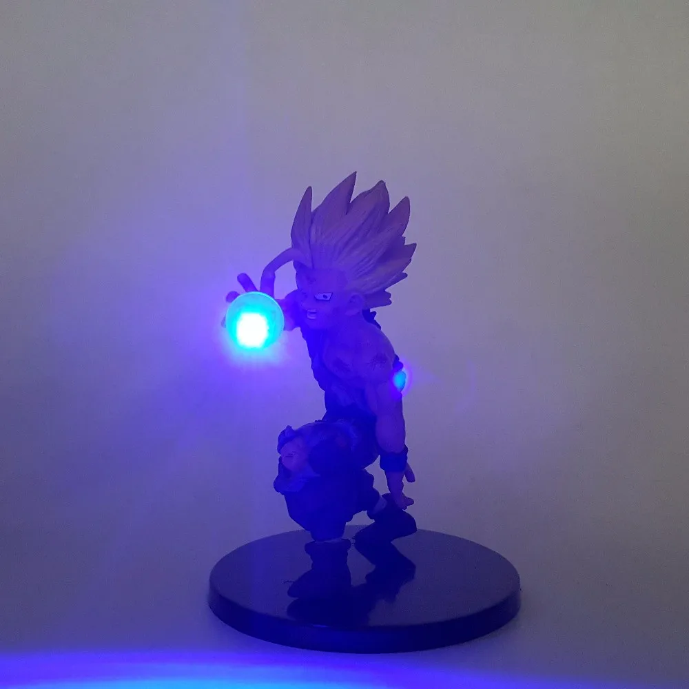 12 см аниме Dragon Ball Z Super Saiyan Son Gohan фигурки драконов фигурка Гоку Гохан светодиодный свет Коллекционная модель игрушки