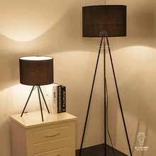 Современный минималистичный тканевый чехол для чтения настольная лампа железная три фута напольное освещение гостиная спальня прикроватный офисный Декор