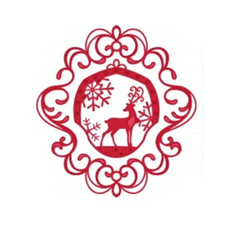 

Ufurty Lace Border Deer Metal Cutting Dies Stencil New 2018 Craft Christmas Dies Scrapbooking for DIY Alubm Embossing Paper Card