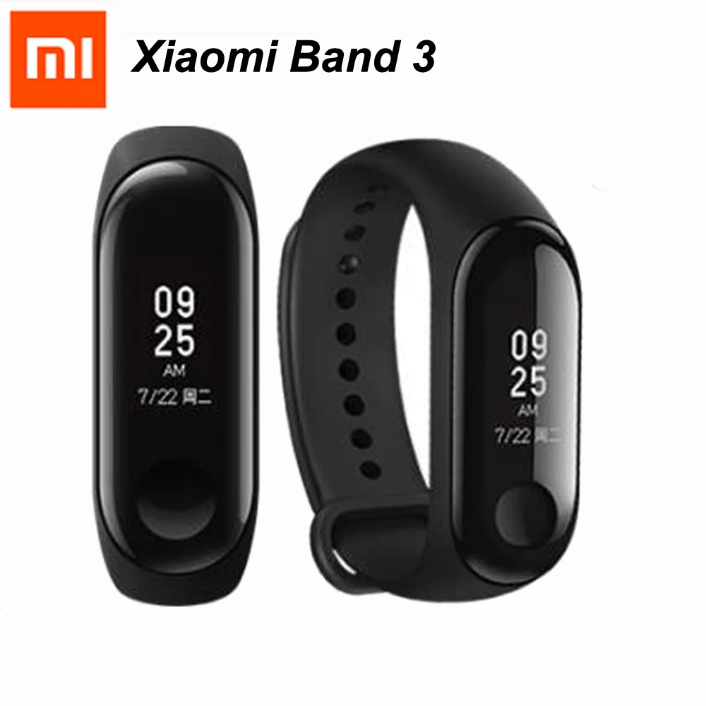 Xiaomi mi Band 2/mi band 3 с oled-дисплеем сенсорной панелью смарт-Пульс фитнес-bluetooth-браслет - Цвет: mi band 3