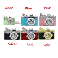 Металл Камеры USB Flash Drive Мини Флешки 128 Г Розовый 32 Г Синий 8 Г Подарок Высокое Качество U Диск Моды Ручка Привода Бесплатная Доставка