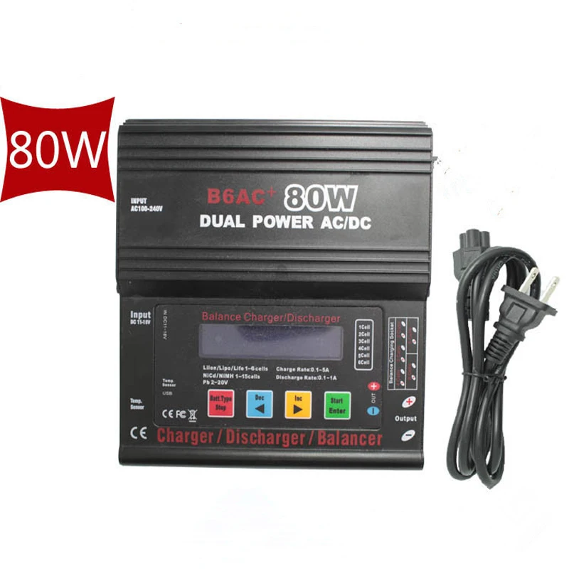 

Imax B6AC+ dual power LiPo/Li-Ion/LiFe/NiMH/Nicad/PB Balance Charger b6 ac+80w dropping