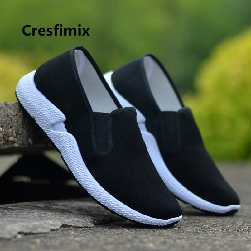 

Cresfimix Men Cool Classic Black Slip on Shoes Man Casual High Quality Retro Dance Shoes Male Leisure Shoes Zapatos Hombre C5149