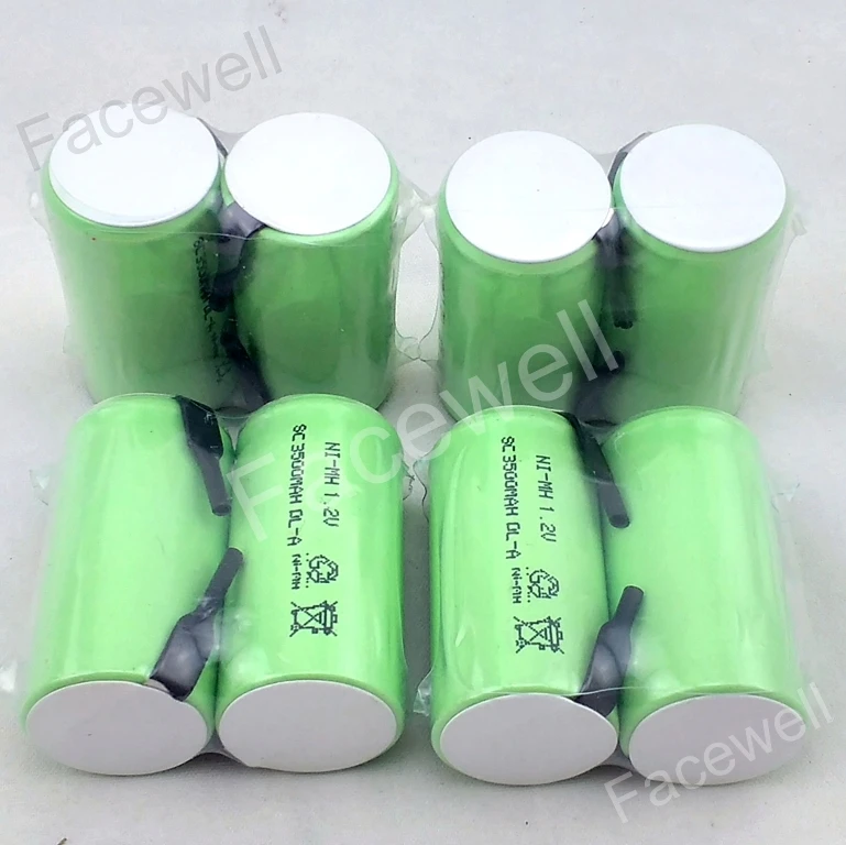 12 шт./лот sub c 1,2 v ni mh аккумуляторная батарея ni-mh bateria 1,2 v sc 3500 mah subc 1,2 v nimh камеры фонарик игрушки