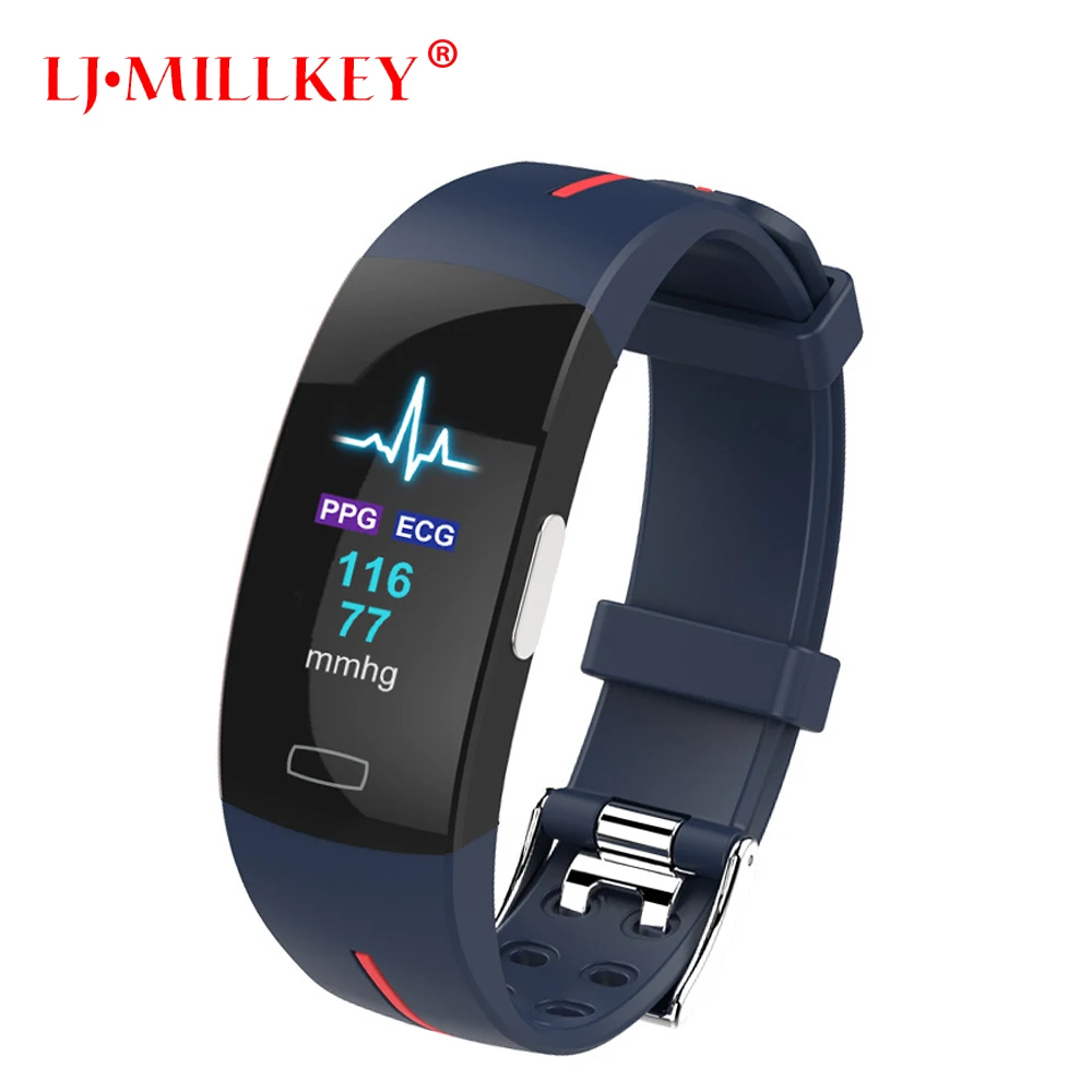 

Blood Pressure Wrist Band Heart Rate Monitor PPG ECG Smart Bracelet Sport Watch Activit Fitness Tracker Wristband