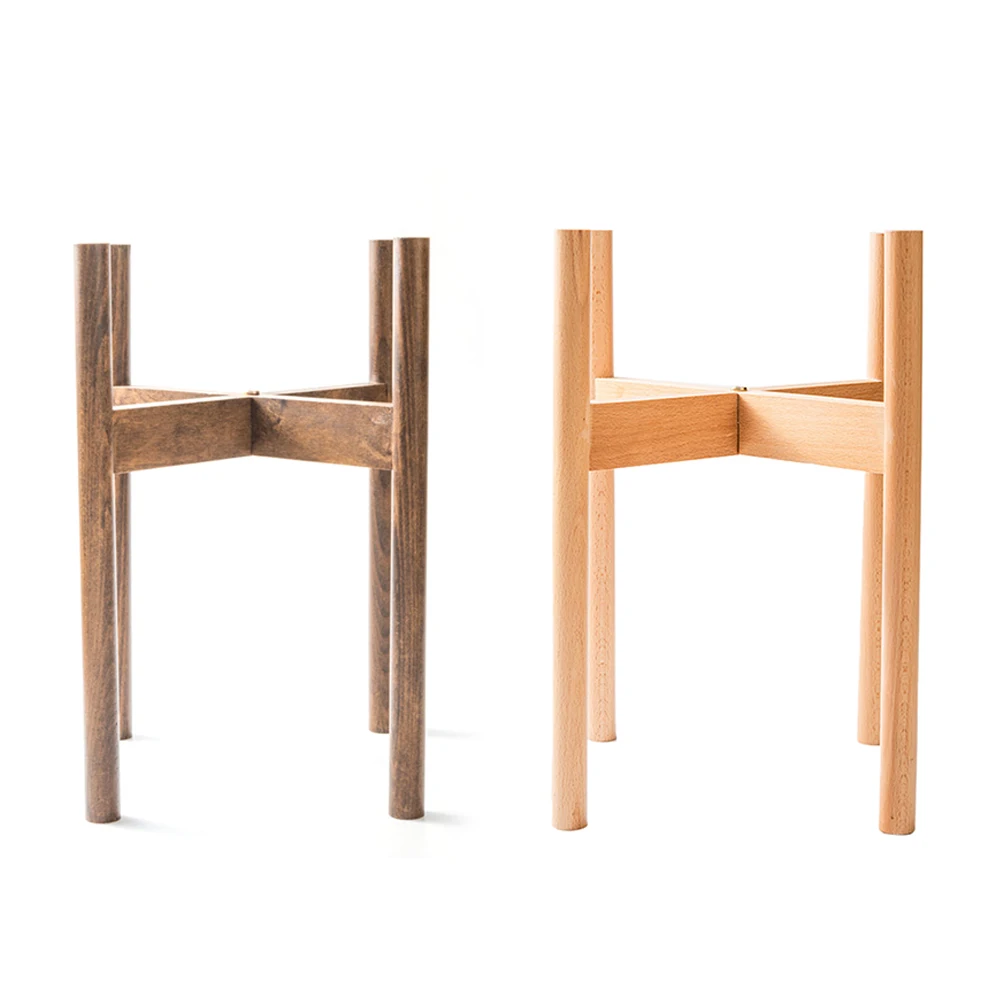

Cross Beech Wood Flower Pot Planter Rack Stand Holder Pot Bracket Solid Wood Bracket