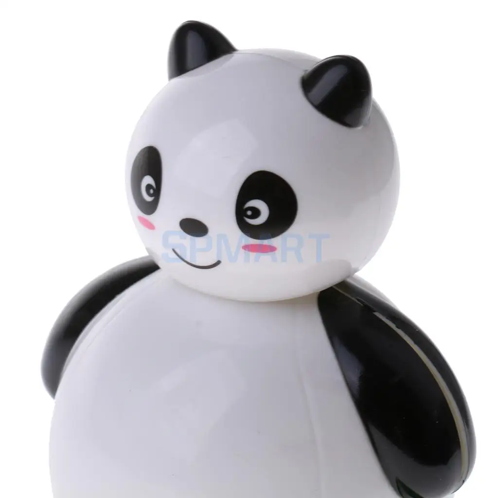 Fun Solar Powered Noding Panda Animal Doll Model Shaking Head Toy Car Home Ornament Decor Kids Gifts Gag Prank Toys