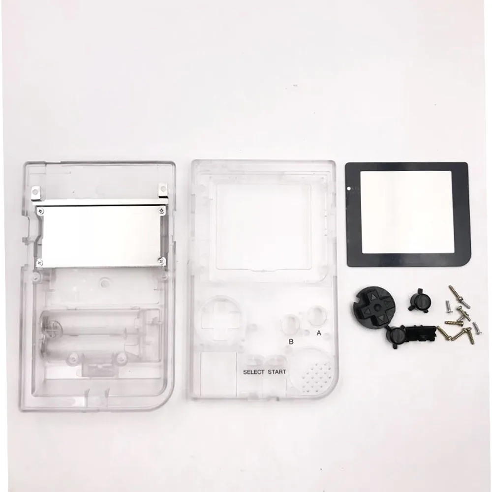 Корпус для nintendo Game boy Pocket GBP чехол - Цвет: Clear