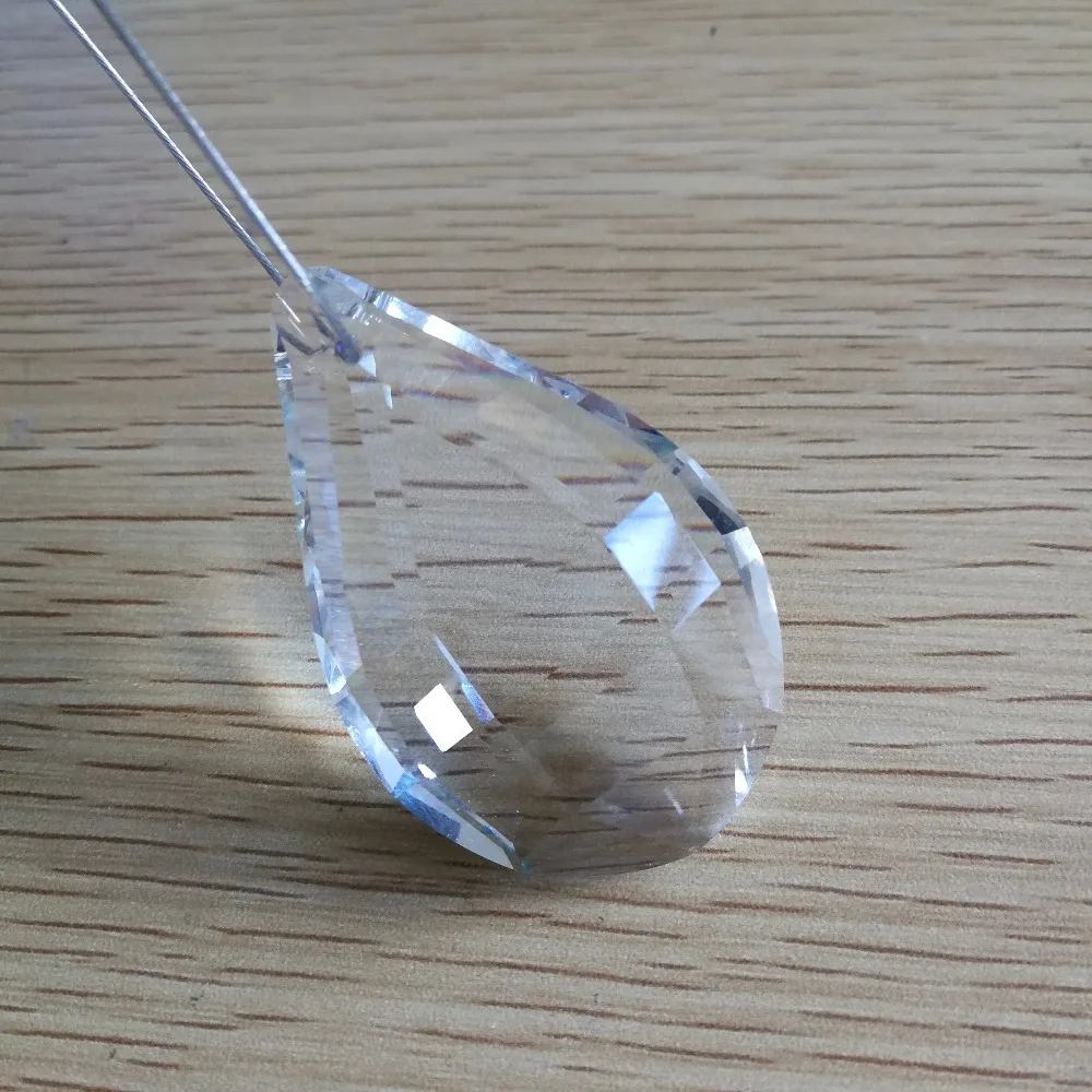 

Hot Sale ! 50mm Lute Shape K9 Crystal Lighting Prism Chandelier Glass Crystals Lamp Prisms Parts Hanging Pendants