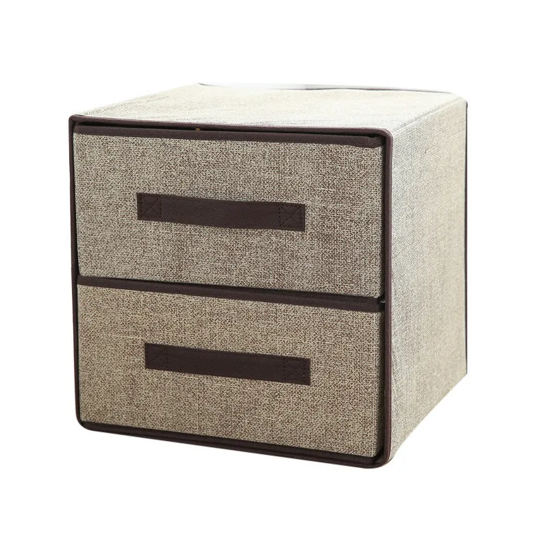 Home Decor Storage Box Canvas Bedroom Underwear Bra Socks Storage