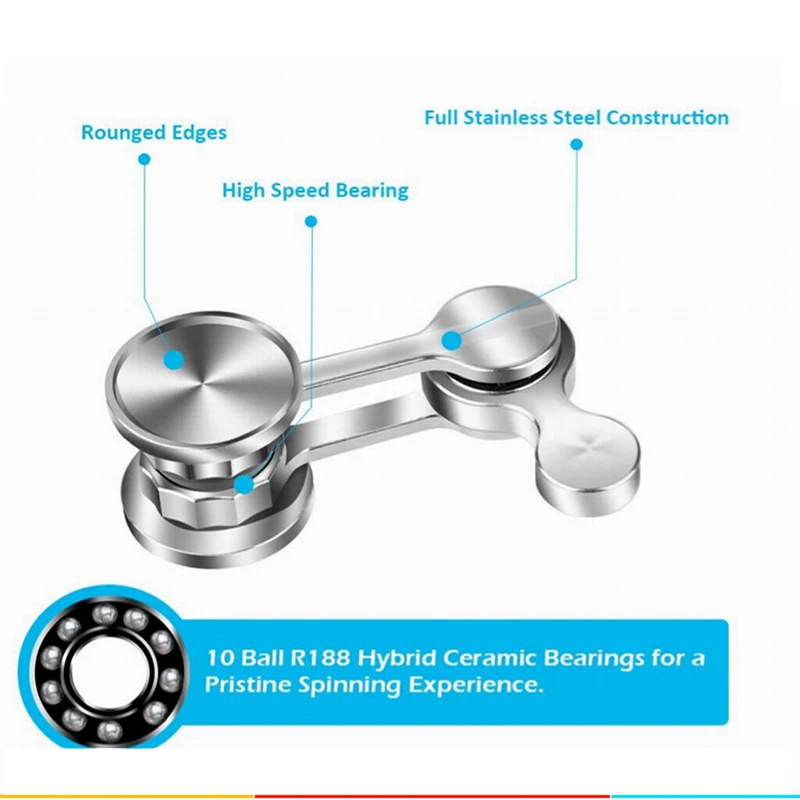 304 Хаотичный Маятник из нержавеющей стали с кончиком пальца гироскоп двойной маятник из нержавеющей стали Edc для взрослых декомпрессионная игрушка ручной ротатор