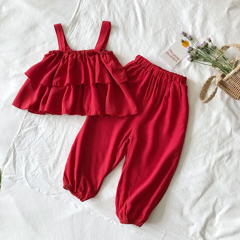 

Girl's Suspender and Trousers Suit
