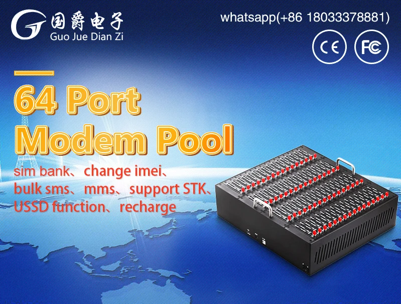 Профессиональный модем FIMT M35 64 Порты GSM GPRS для оптовых SMS услуг|gsm gprs modem|gprs modemporte gsm |