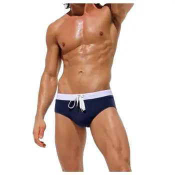 

Contrast Color Drawstring Quick Drying Men's Briefs Comfy Modal Breathable Male Panties New Arrival Man's Sexy Underwear