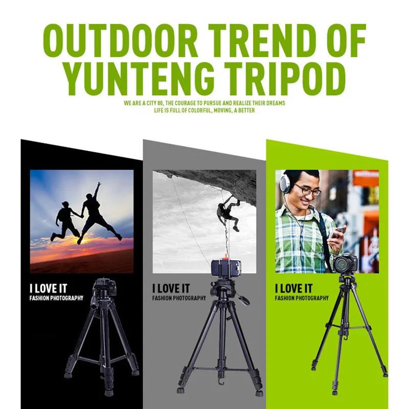 

Newly Tripod 360 Rotating 90 Degrees Vertical Shooting Anti-slip Portable For Camcorder Camera