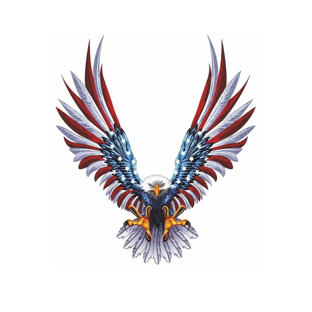 

Graphics Bald Eagle American Flag Auto Car Bumper Truck Sticker Decal Paster