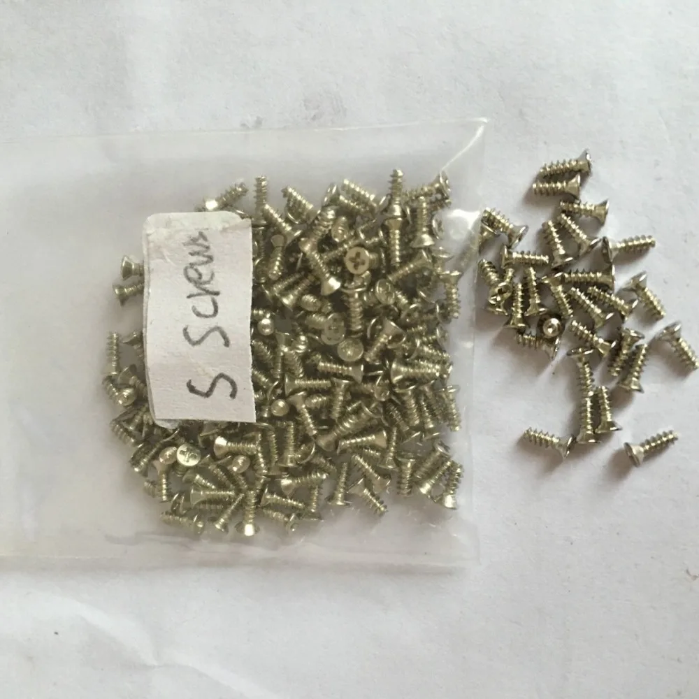 100pcs/lot 2.4mm*1.4mm*4mm Car Flip Remote Key Fixed Screws Set small